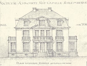 villa plan de l'architecte